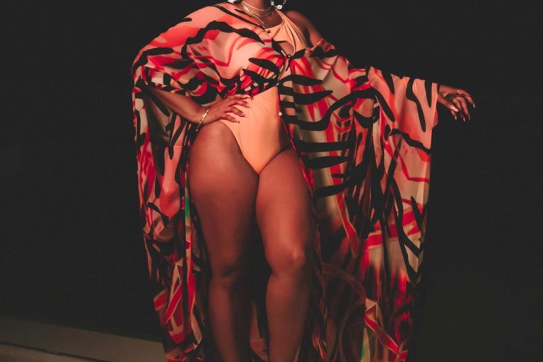 Ashanti Celebrated Her Birthday in Sai Sankoh Goddess Kaftan: Available on BeautyLifeFun Shop!