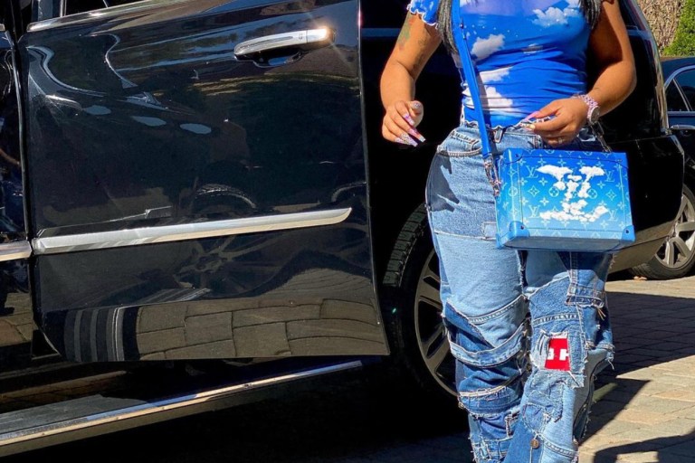 Dream Doll Spotted in Cloud Print Fashion Nova Crop Top