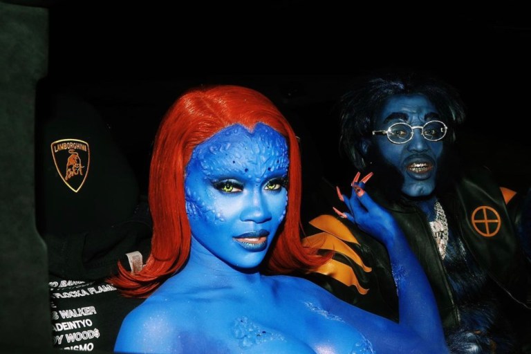 Best Celeb Halloween 2020 Costumes: Saweetie as X-Men’s Mystique, The Weeknd as Professor Klump  from The Nutty Professor, Ryan Destiny as Lauryn Hill, and More