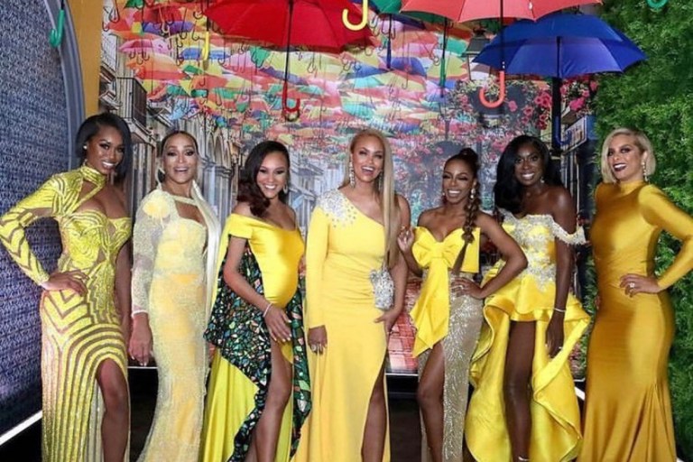 Fashion From the Real Housewives of Potomac Season 5 Reunion: Monique Samuels in Riley Knoxx, Karen Huger in Esé Azénabor, Gizelle Bryant in Lisa Nicole Collection by Lisa Cloud, and More!