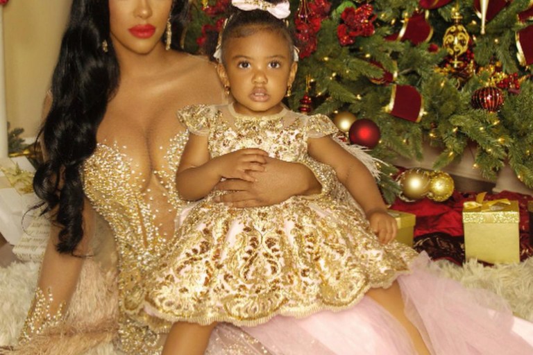 You Ask, We Answer! Porsha Williams Stuns in the Ivy Showroom Dress With Daughter Pilar McKinley in Ada Aziza for Holiday Shoot