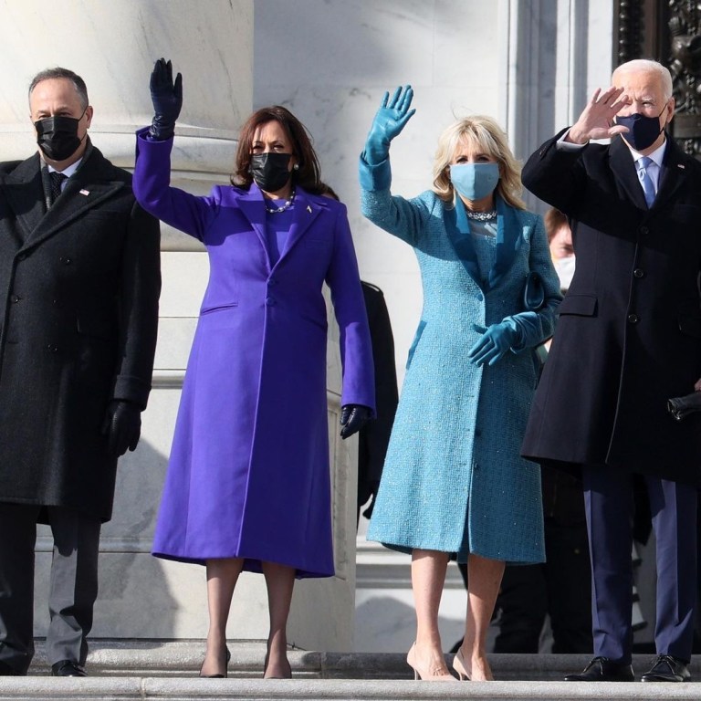 The Politics of Fashion: Vice President Elect Kamala Harris and Dr. Jill Biden in American Designers Markarian & Christopher John Rogers on Inauguration Day; Melania Trump in Parisian Designer Chanel