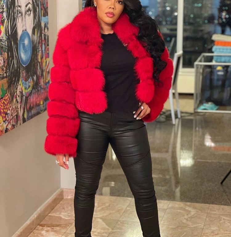 Steal: Angela Simmons’s  Black Faux Leather Pants from Fashion Nova