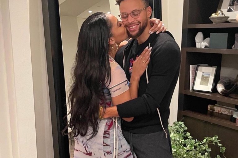 Wardrobe Inquiry: Ayesha Curry’s New Year’s Eve Ottolinger Short Sleeve Dress and Palm Angels Yellow Suede Platform Sneakers