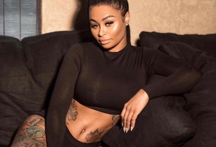 Blac Chyna Looked Chill Wearing A Black Crop Top from Fashion Nova
