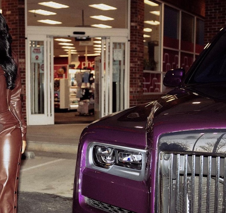 Get Into How Te’a Cooper Styled BeautyLifeFun Shop Oyemwen Chocolate Brown Vegan Moto Jacket and Chaps
