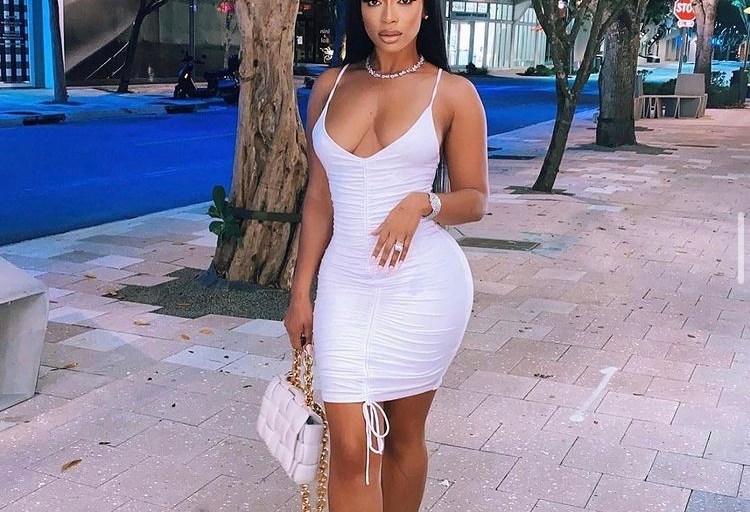 Tommie Flaunts Her Curves in a Ruched Dress From Fashion Nova