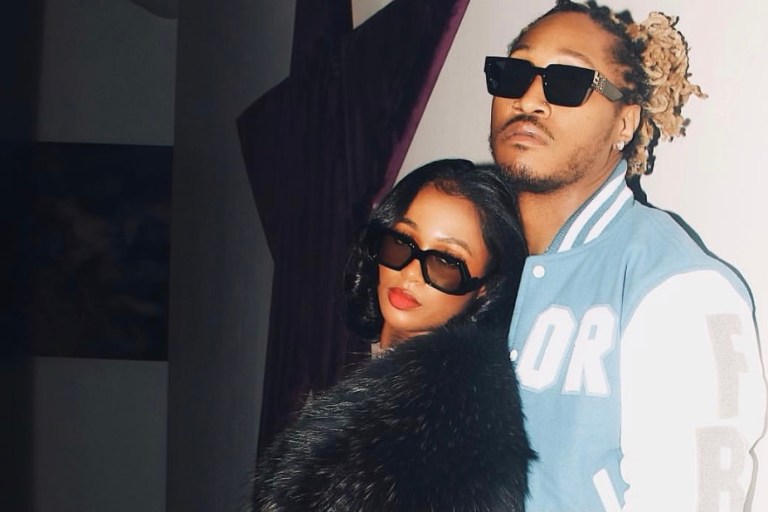 Wardrobe Inquiry: Dess Dior Posed With Future in $675 Jacques Marie Mage Black ‘Edie’ Sunglasses, Tom Ford Top, and Saint Laurent Boots