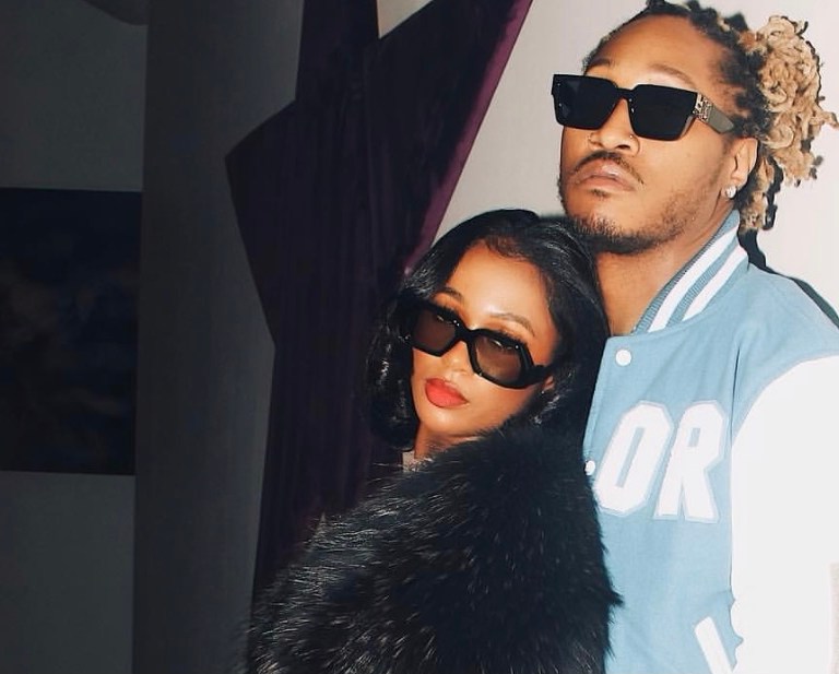 Wardrobe Inquiry: Dess Dior Posed With Future in $675 Jacques Marie Mage Black ‘Edie’ Sunglasses, Tom Ford Top, and Saint Laurent Boots