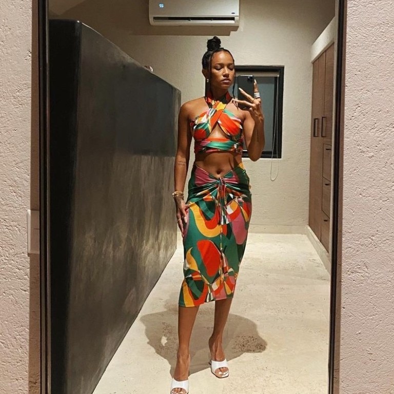 Mail Bombs (You Ask, We Answer): Karrueche Tran’s With Jean Multicolored Dress, Naomi Osaka’s GQ Elder Statesman Striped Rugby Dress, Dreamdoll’s YSL Oversized Square Betty Sunglasses, and More!