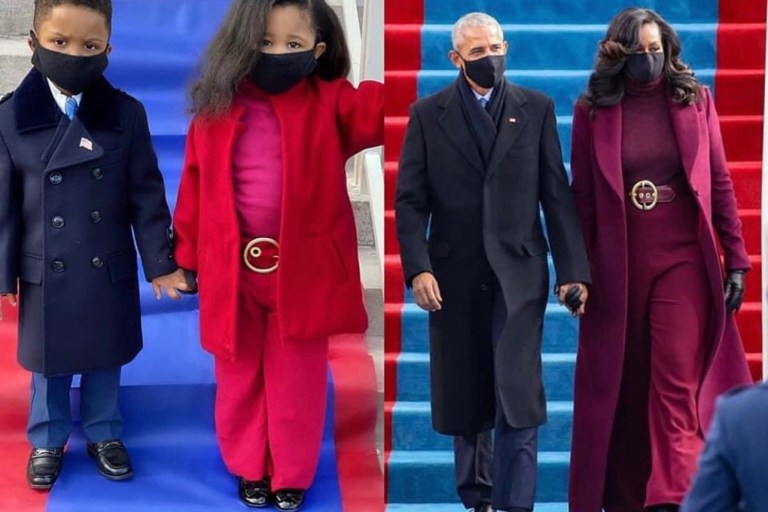 Fashion Bomb Kids: Ryleigh Madison and Friend Recreate Barack and Michelle Obama’s Sergio Hudson Look for 2021 Inauguration