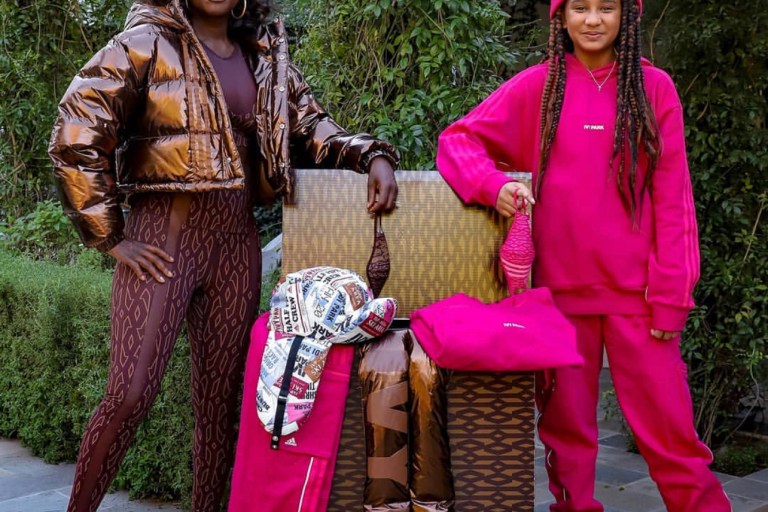 Viola Davis and Daughter Genesis Posed in Brown and Pink IVY PARK x adidas “Icy Park” Looks Gifted to Them by Beyoncé