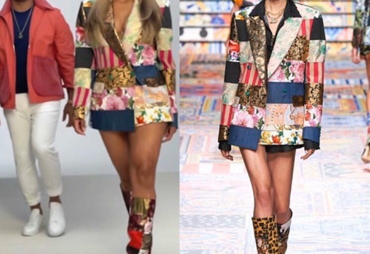 You Ask, We Answer! Ciara Worked The Lens with Her Husband Russell Wilson Wearing A Dolce And Gabbana SS21 Blazer Dress and Matching Boots