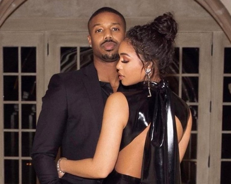 You Ask, We Answer! Lori Harvey Celebrates Boyfriend Michael B. Jordan’s Birthday in Saint Laurent Black Latex Cutout Dress and Christian Louboutin Patent Leather Strappy Sandals
