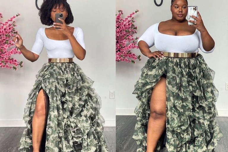 Oyemwen’s Camo High Slit Maxi Tulle Skirt Is a Summer Must-Have: Available on BeautyLifeFun Shop