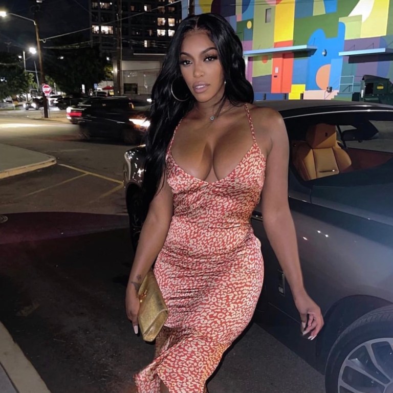 You Ask, We Answer! Porsha Williams Celebrates Her Birthday in Pretty Little Thing Red Leopard Print Midi Dress and Akira Lace Up Pointy Toe Sandals