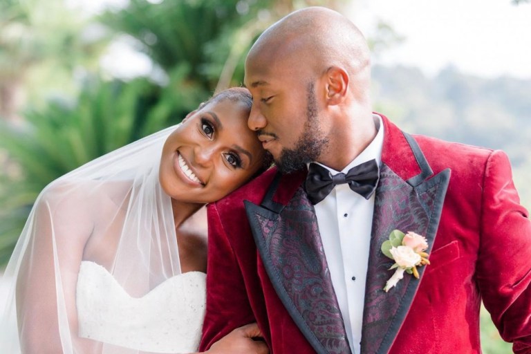 Fashion Bomb Wedding: Issa Rae Weds Louis Diame in Quiet Ceremony Wearing Custom Vera Wang Gown in Saint-Jean-Cap-Ferrat, France