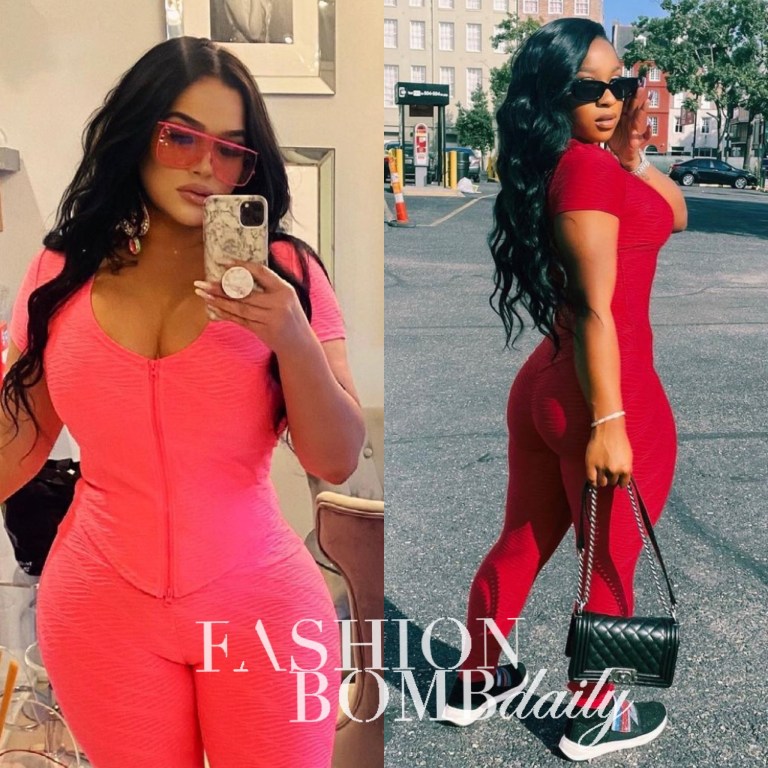 Celebs Love: Emily B and Reginae Carter Spotted in Fashion Nova’s Ruched Two Piece Legging Set