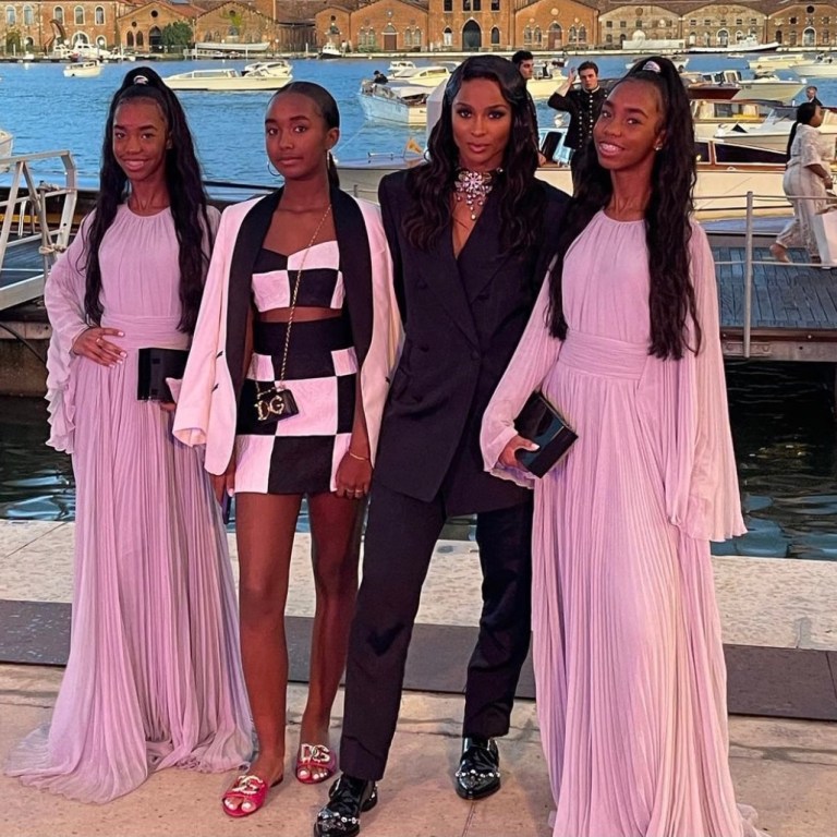 The Combs Sisters Jessie, D’Lila, and Chance Grab a Stylish Flick With Ciara at Dolce and Gabbana’s Alta Sartoria After Party in Venice, Italy
