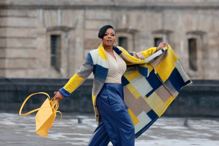 Bomb Product of the Day: La Canuck Kreyol Yellow Colorblock Coat as Worn by Claire Sulmers
