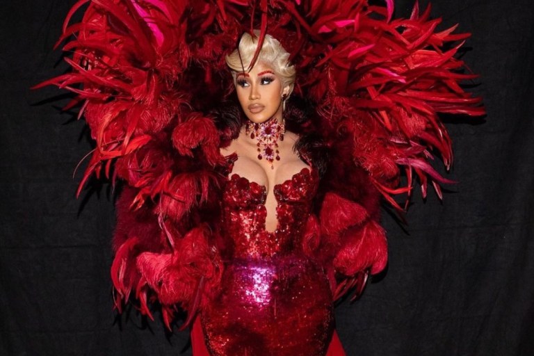 Cardi B Makes an Epic Return to Paris Fashion Week Wearing Mugler and Schiaparelli Looks