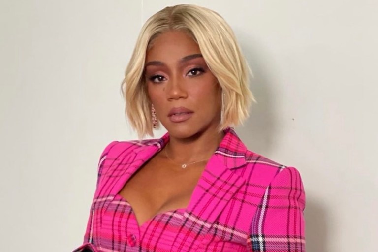 Celebs Love: Reginae Carter, Tiffany Haddish, and Chloe Bailey Spotted in Area Pink Plaid Blazer
