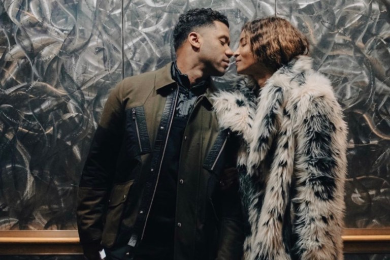 Ciara Receives a Romantic Birthday Surprise From Husband Russell Wilson Wearing a Faux Fur Coat From Her Brand LITA by Ciara
