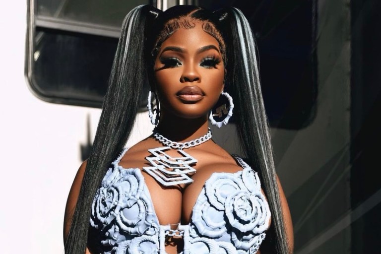 JT Wears Custom Laurel DeWitt Blue Bamboo Look for ‘Ex For A Reason’ Video With Summer Walker