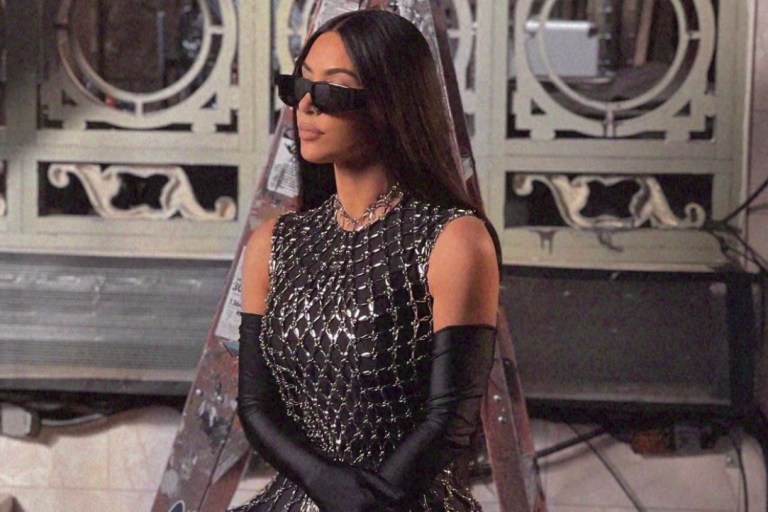 Kim Kardashian Wears Balenciaga Spring 2021 Chain Look for ‘Saturday Night Live’ Promotional Shoot