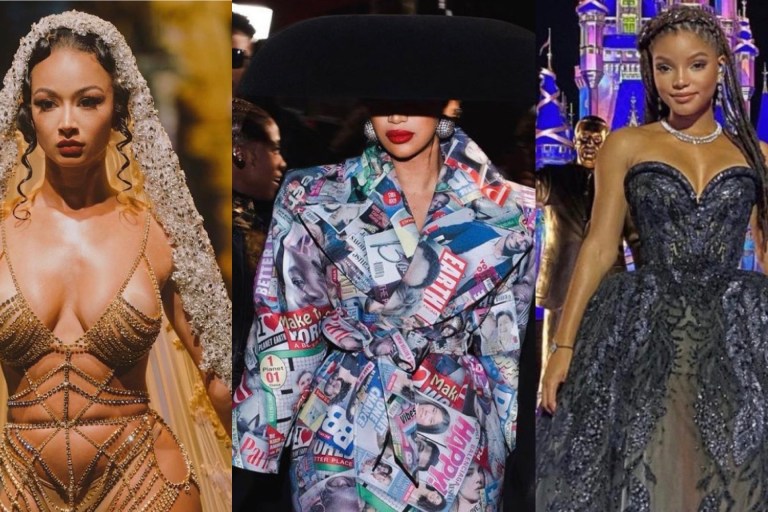 Look of the Week: Draya Michele in Lace by Tanaya x Nicole Lynel, Halle Bailey in Elie Saab, Cardi B and Offset in Balenciaga + More