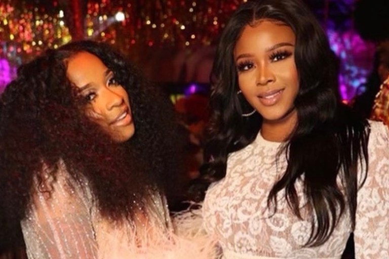On the Scene at Toya Johnson’s Player’s Ball Birthday Party: Toya Johnson in Duckie Confetti White Feather Jumpsuit, Reginae Carter in Tyre Lajuan Purple Look, Claire Sulmers in Nadine Merabi White Lace Jumpsuit and ISTYLEBYSONIA Feather Coat From BeautyLifeFun Shop + More