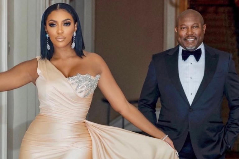 Wardrobe Inquiry: Porsha Williams Attends the 2021 Swan House Ball With Fiancé Simon Guobadia Wearing Portia & Scarlett x Elite Pour La Vie Gown