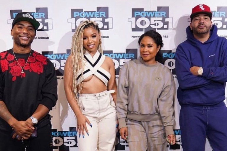 Wardrobe Inquiry: Chloe Bailey Appears on ‘The Breakfast Club’ Wearing Dion Lee Ribbed Harness Top and Belted Ankle Pants