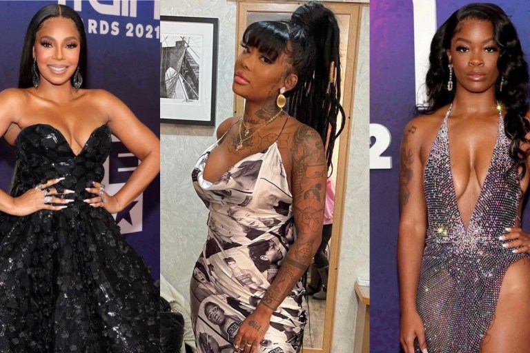 On the Scene at 2021 Soul Train Awards Red Carpet: Ashanti in Christian Siriano, Summer Walker in LaQuan Smith, Ari Lennox in Jolleson and More