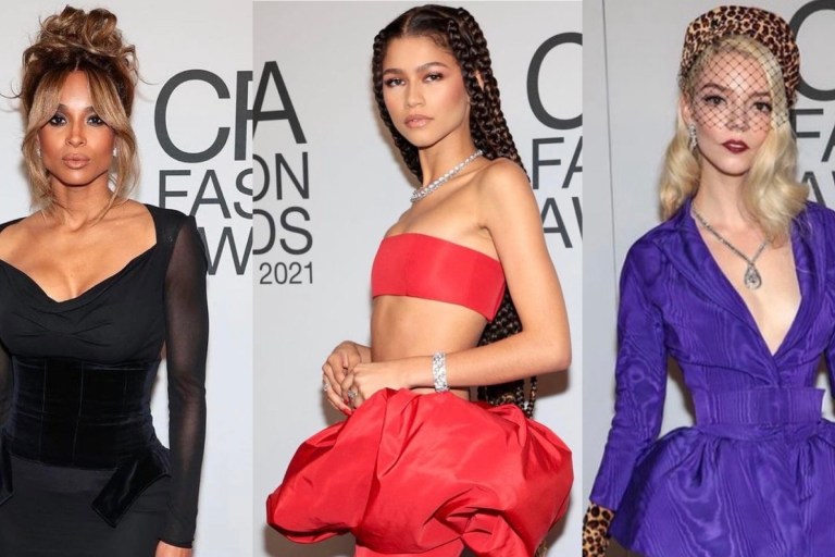 On the Scene at the 2021 CFDA Fashion Awards: Zendaya in Vera Wang, Ciara in Tom Ford, Anya Taylor-Joy in Oscar De La Renta, and More