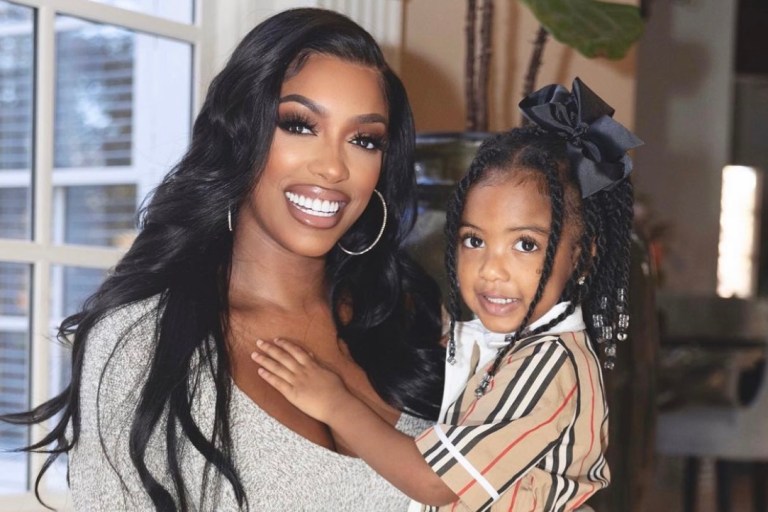 Porsha Williams Delivers Style Moment in Off-White Grey Knit Set With Daughter Pilar Jhena on Thanksgiving
