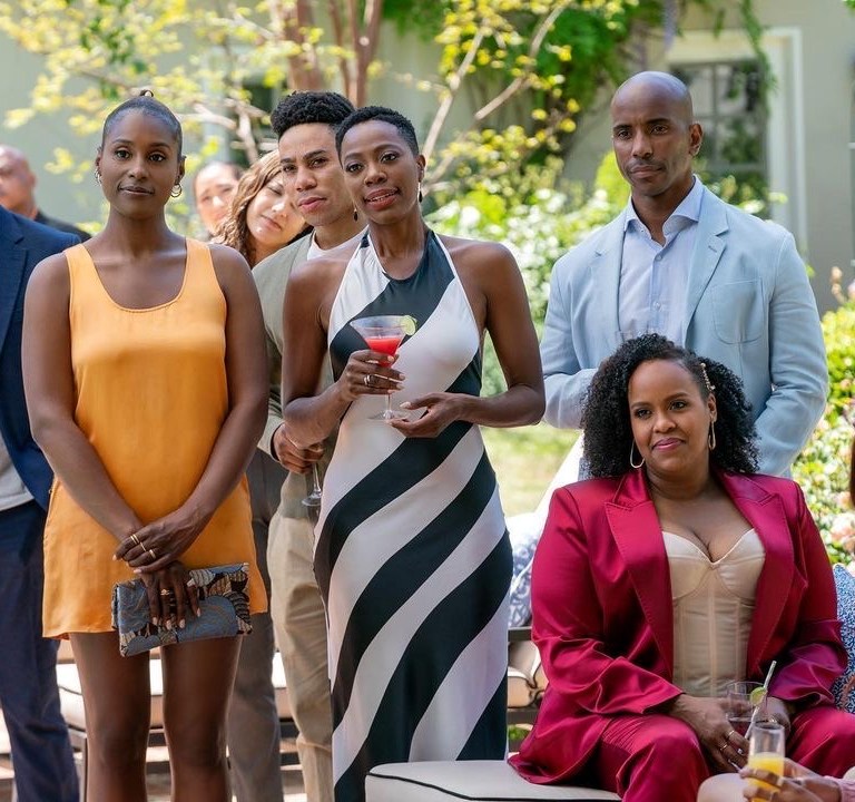 Most Requested Insecure: Yvonne Orji aka Molly’s Season 5 Episode 9 Striped Halter Dress