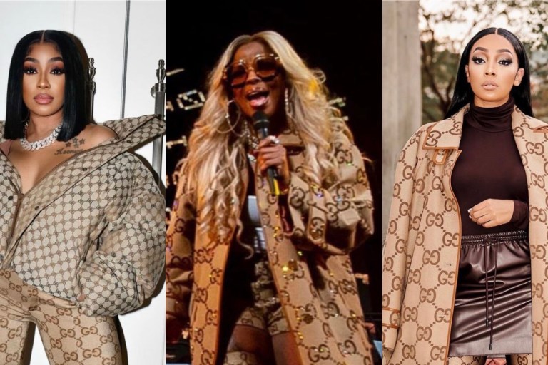 Celebs Love: Yung Miami, Monica and Mary J. Blige Spied in Gucci x Balenciaga ‘Hacker Project’ Pieces