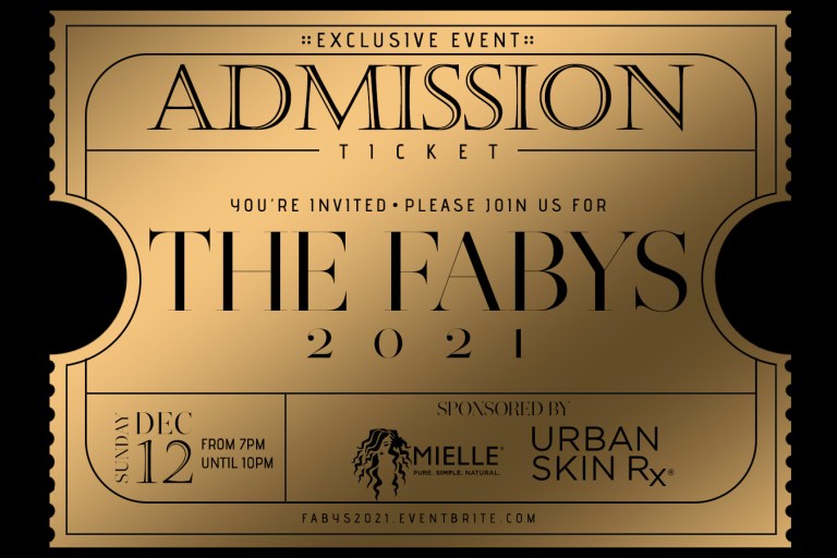 Save the Date: Our 3rd Annual Fabys Awards December 12th, Sponsored by Urban Skin RX and Mielle Organics