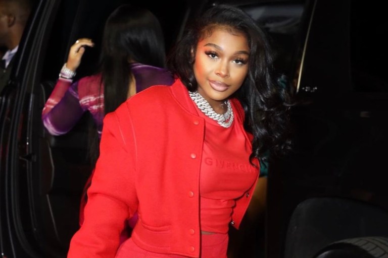 Jayda Cheaves Steps Out in Houston Wearing Full Red Givenchy Look and Tom Ford Red Padlock Heels