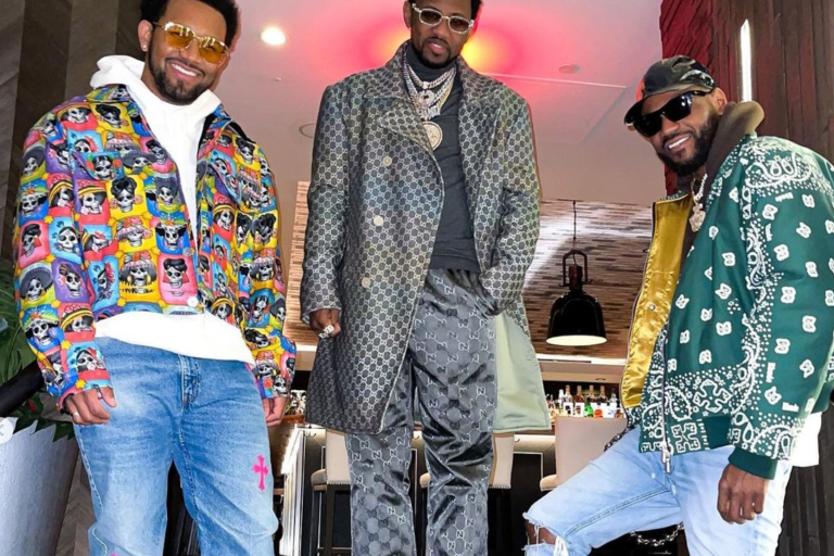 Fabolous and Larry Morrow Spotted wearing Rich God XX Custom Jackets