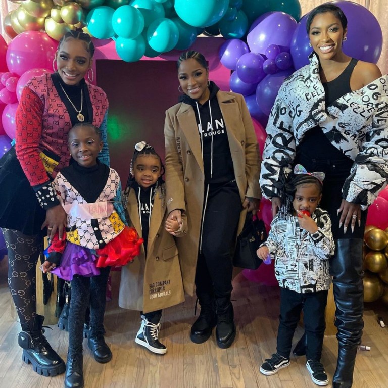 Yandy Smith, Toya Johnson, and Porsha Williams Have Mommy and Me Moments Wearing Gucci, Milano di Rouge, and Dolce & Gabbana
