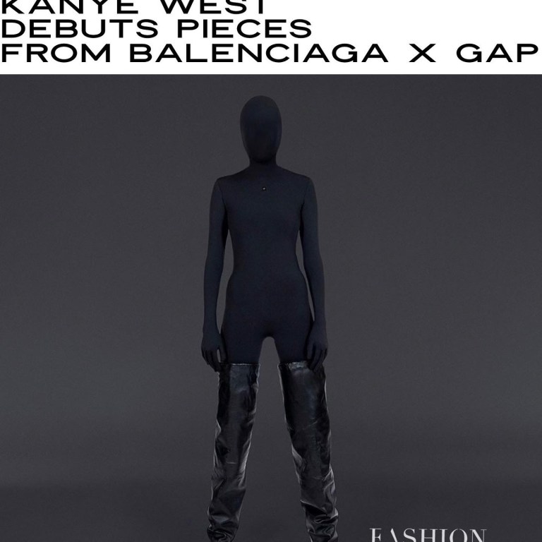 Kanye West Releases Images Dark, Cryptic Balenciaga x Gap Collection (Black Parkas, Jumpsuits, and Boots)