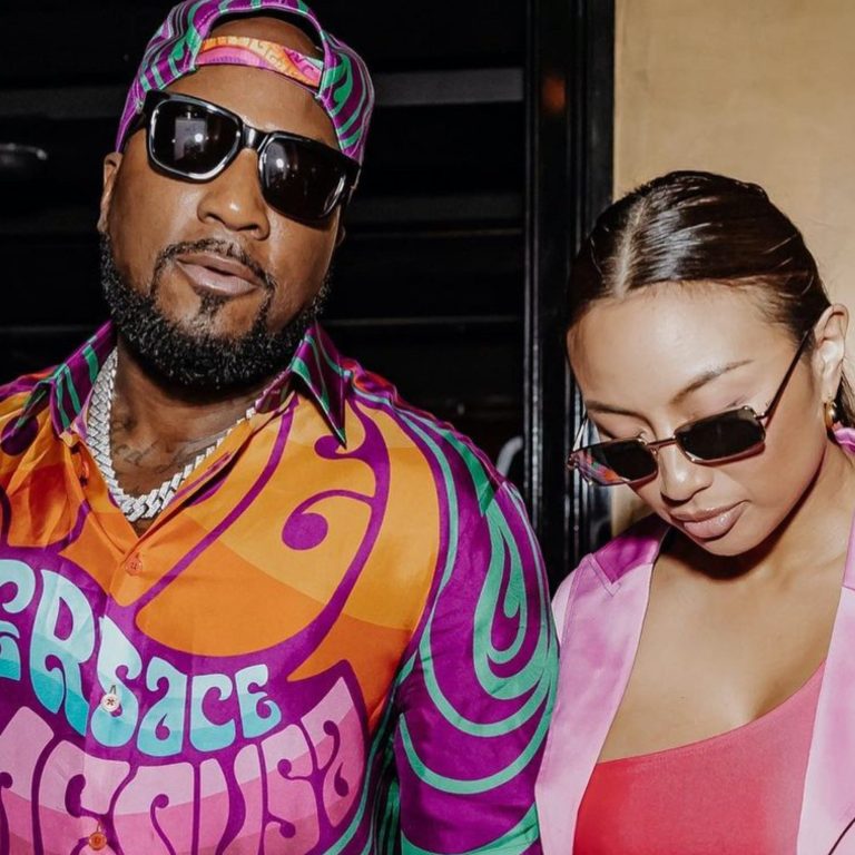 Jeannie Mai and Jeezy Hit Vegas in Pink and Orange Versace and Macys Looks