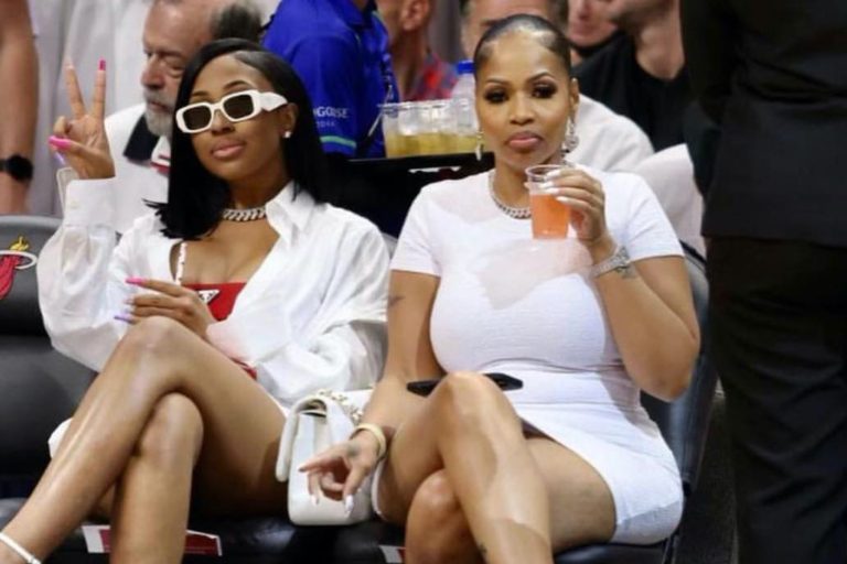 Yung Miami and Her Mom Are White Hot at a Miami Heat Game In Prada, Bottega, Chanel, and Judith Leiber