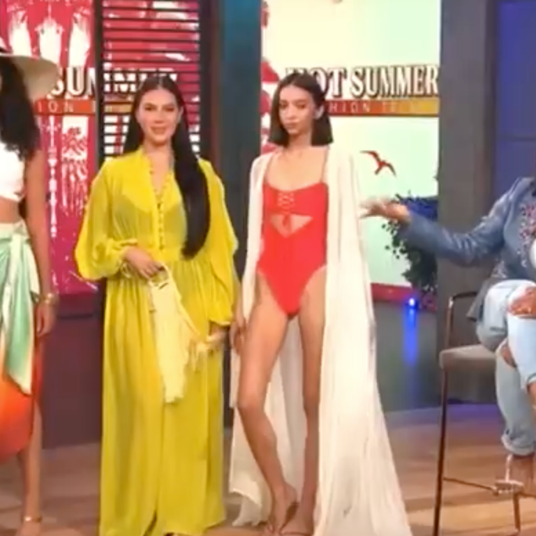 Claire Sulmers on E! Daily Pop: Shop The Vacation Looks You Need Today from Fe Noel, Eugenia Kim, Keva J Swimwear, and More!