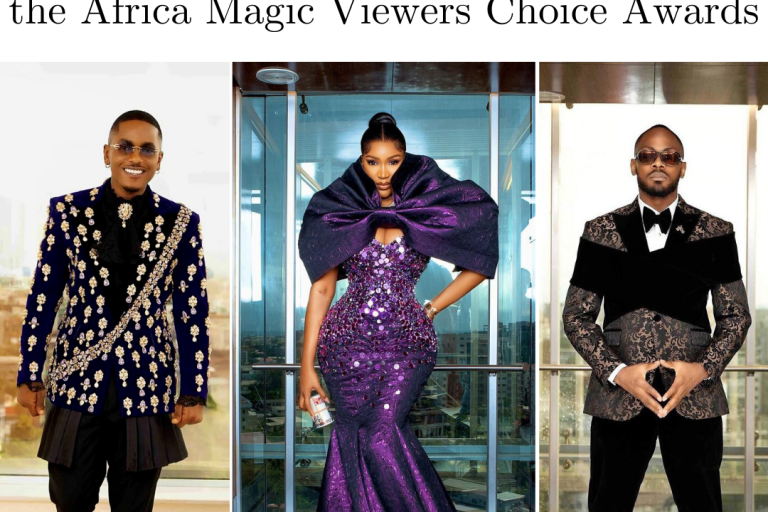 Every Look Styled by Swanky Jerry at the Africa Magic Viewers Choice Awards: Discover Nigerian Designers Deji & Kola, Anjy Luminee Couture and Sevon Dejana