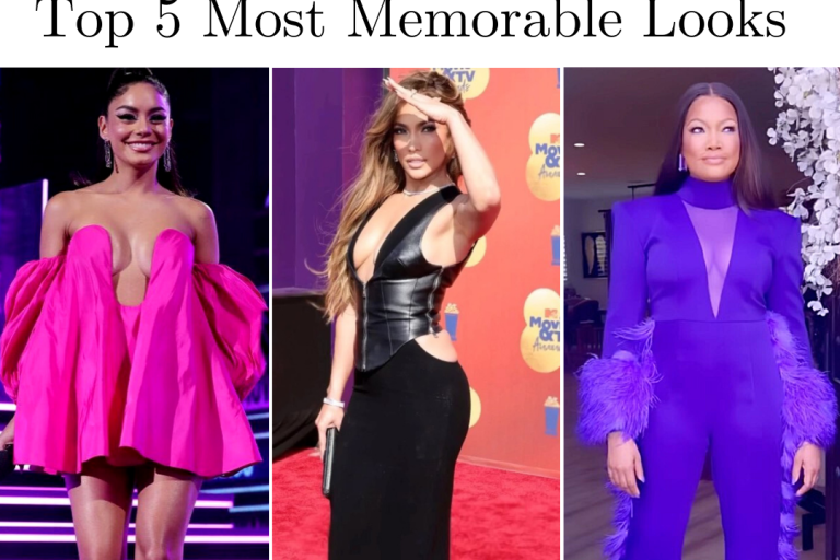 MTV Movie & TV Awards: The Top 5 Most Memorable Fits worn by Jennifer Lopez in Mônot, Vanessa Hudgens in Valentino and Vera Wang, Garcelle Beauvais in Jovana Louis and More