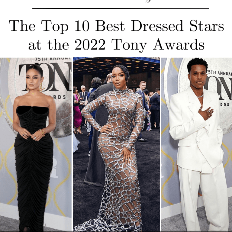 The Top 10 Best Dressed Stars at the 2022 Tony Awards: Vanessa Hudgens Stuns in Schiaparelli, Jessica Frances Dukes Flaunts in custom Marc Bouwer, Danielle Brooks Struts in Viktor Luna and Others