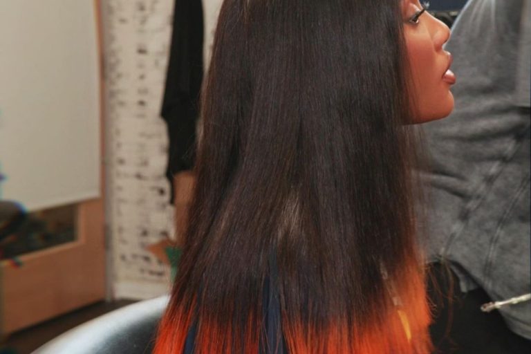 Fashion Bomb Hair: Singer Sevyn Slays in Indique Curly Lace Front Wig with Orange Ombre